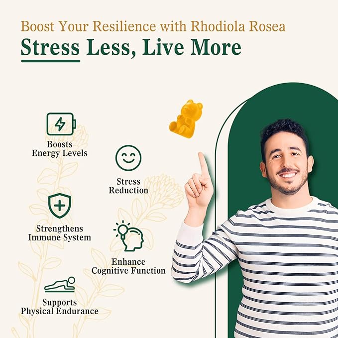 Rhodiola Rosea Gummies - Energy, Focus & Natural Vitality Boost