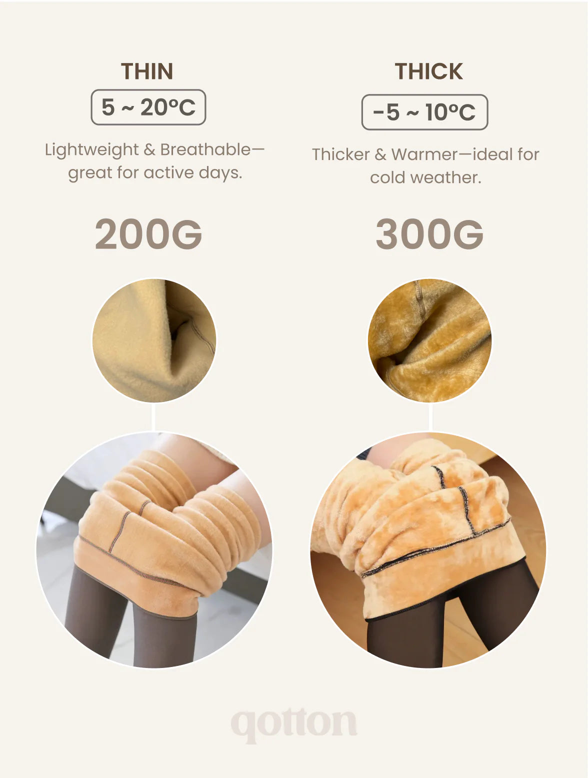 Qotton Chic Sherpa Tights 1